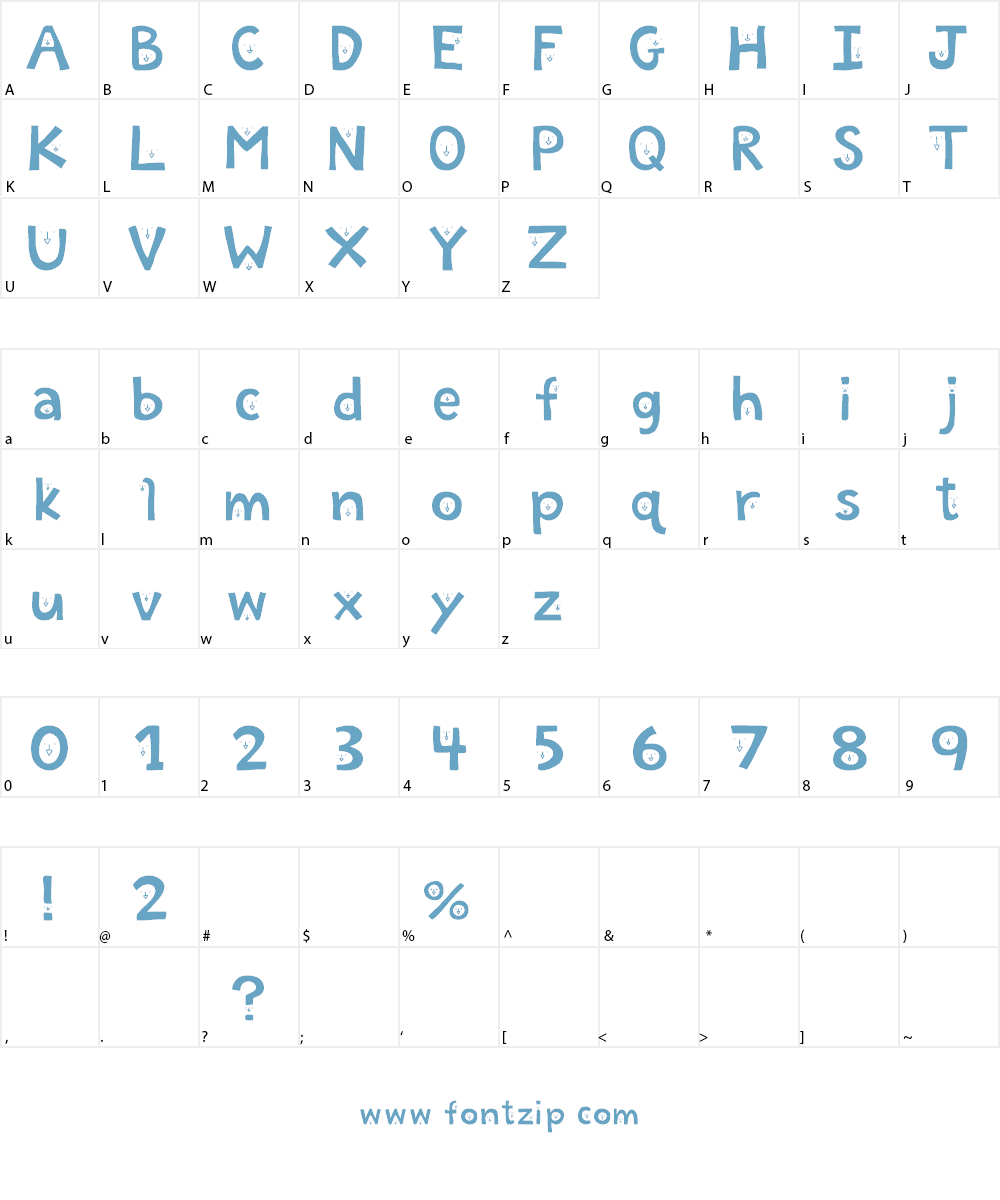 Chuckle Font Character